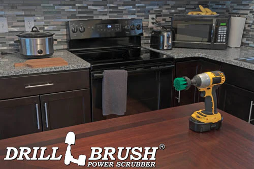 2in Green Brush - Medium Stiffness - Short Bristles - Kitchen Spot Cleaning | 2in-S-G-QC-DB - Image 6