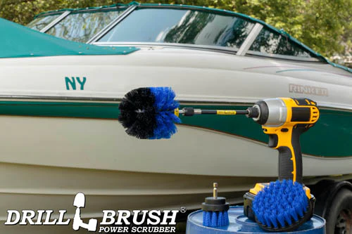 Original, 4in, & 2in Blue Brushes w/5in Ext. - Medium Stiffness - Pool & Marine | B-S-42O-5X-QC-DB - Image 6