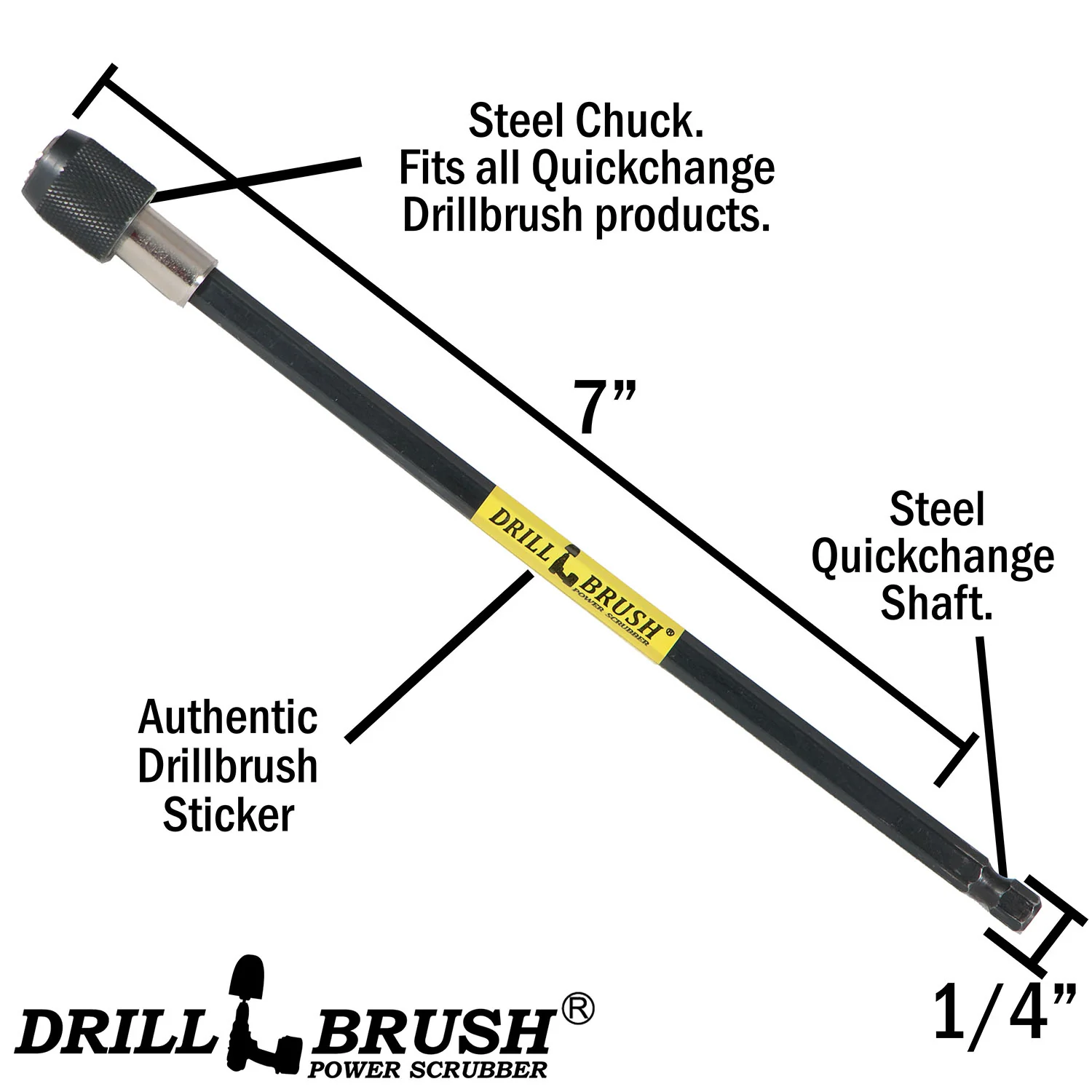 Original, 5in, 4in, 2in Green Brushes w/ 7in. Ext. - Kitchen & Appliance | G-S-542O-7X-QC-DB - Image 6