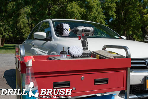Original, 4in, and 2in White Brushes - Soft Bristles - Home & Auto Cleaning | W-S-42O-QC-DB - Image 7